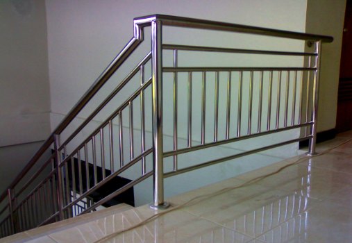pembuatan railing tangga stainless jogja